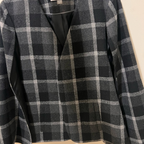 PLAID BLAZER/CAP NEW CALVIN KLEIN - Picture 3 of 7